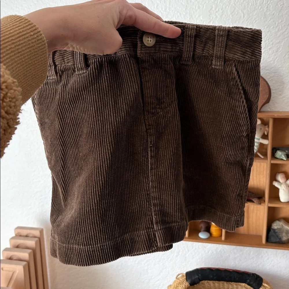 Ralph Lauren Girls Brown Corduroy Mini Skirt